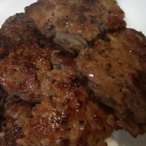 ひき肉のままなんちゃってステーキ